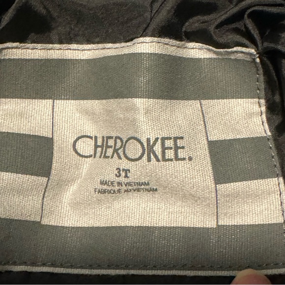 Cherokee 3T boys pea coat toggle button black winter jacket - Picture 3 of 6